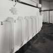 Interior.
View of urinals made by South Hook Potteries of Kilmarnock.