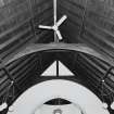 Interior.  Lesser hall, view of roof