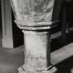 Interior. Detail of font