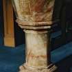 Interior. Detail of font