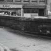 View of W parapet wall.