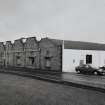 View from S of SW gable of weaving shed occupying SW corner of factory