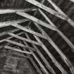 Interior.
View of roof structure in attic.