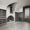 Interior.
View of library from North-West.