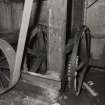 Interior.
Detail of ground floor cast iron gears and pulley.