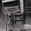 Interior.
Detail of attic floor hoist drum.