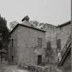 View of kiln from N