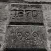 Detail of date plaques