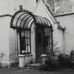 Detail of porch on East front.