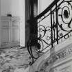 Detail of staircase balustrade.