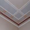 Interior - finance manager's office, detail of ceiling cornice