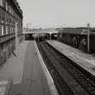 View of platforms from bridge to S