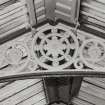 Detail of ornate cast-iron canopy roof truss