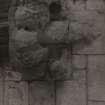 Detail of corbels in vestry.