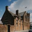 View from SW showing halls fronting on Ailsa Street West