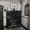 Interior.
Detail of chimney piece in William Bell Scott's bedroom.