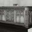 Interior.
Detail of communion table.