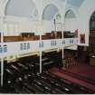 Interior. View from E at gallery level showing arcade