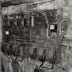 Interior.
View of switchboard in power station.