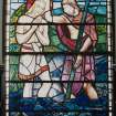 Detail of stained glass window.