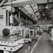 Motherwell, Craigneuk Street, Anderson Boyes
Machine Shop (Dept. 66, adjacent to Fitting Shop, built in 1942): Interior view of west bay from N, with Giddings and Lewis Fraser (of Arbroath) Horizontal Boring Machine in foreground (left), and other machine tools in background