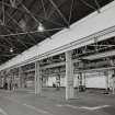 Motherwell, Craigneuk Street, Anderson Boyes
Machine Shop and (far right bay) Gear-cutting Shop (Dept. 33, built 1924): Interior view from west-north-west.  The machine tools have been moved to other parts of the factory, and the building is now disused.