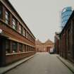 Motherwell, Craigneuk Street, Anderson Boyes
Exterior view from south showing offices at east side of Marking Shop (left), and west side of Foundry (right)