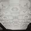 Interior.
View of ceiling in ground floor drawing room.