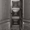 Detail of concealed cupboard doorway in SW dressing room (Lord Hamilton's room).