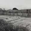 Steading, general view from railway embankment to NE