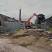 Steading, view from N during demolition