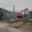 Steading, view from N during demolition