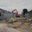 Steading, view from N during demolition