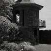 View of gazebo from walled garden to North West