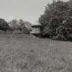 Distant view of gazebo from South