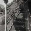 Gazebo, external staircase, detail