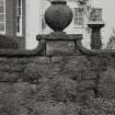 Detail of Urn on terrace wall