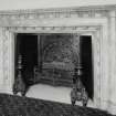 Dining room, detail of fireplace