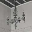 Entrance hall, detail of light fitting