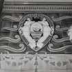 Interior-detail of tiling in entrance vestibule