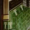 Interior.
Detail of tiling of main stair.