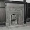 Interior.
Detail of fireplace on second floor.