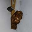 Interior.
Detail of lion's head bracket in meeting hall on second floor.