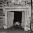 Interior.
Detail of fireplace.