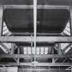 Interior.
View from S of roof structure in engine house.