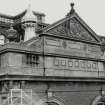 Detail of pediment on Boiler House.