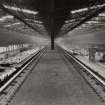 Interior.
View from crane gantry of the two main bays of the works.