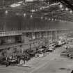 Interior.
View from crane gantry of the high speed shear line.