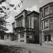 Oblique view of frontage from E