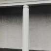 Detail of column on W facade.
